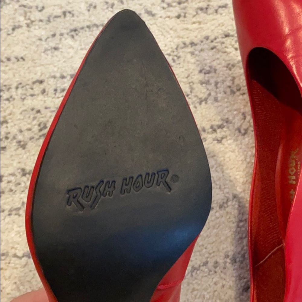 Rush Hour Red Pumps - Picture 9 of 12